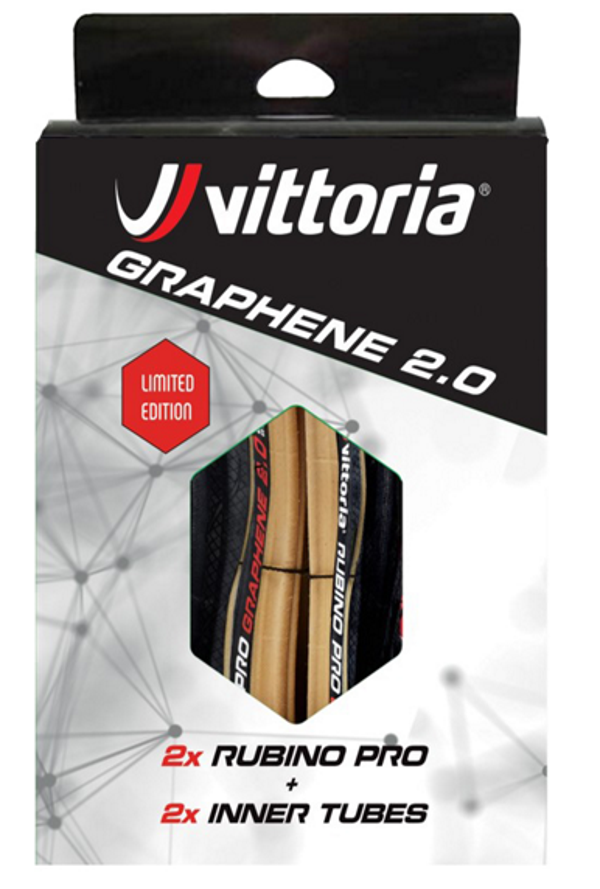 Vittoria Rubino Pro 700x25C 1 Çift Katlanır Yol Bisikleti İç Dış Lastik Seti - Image 1