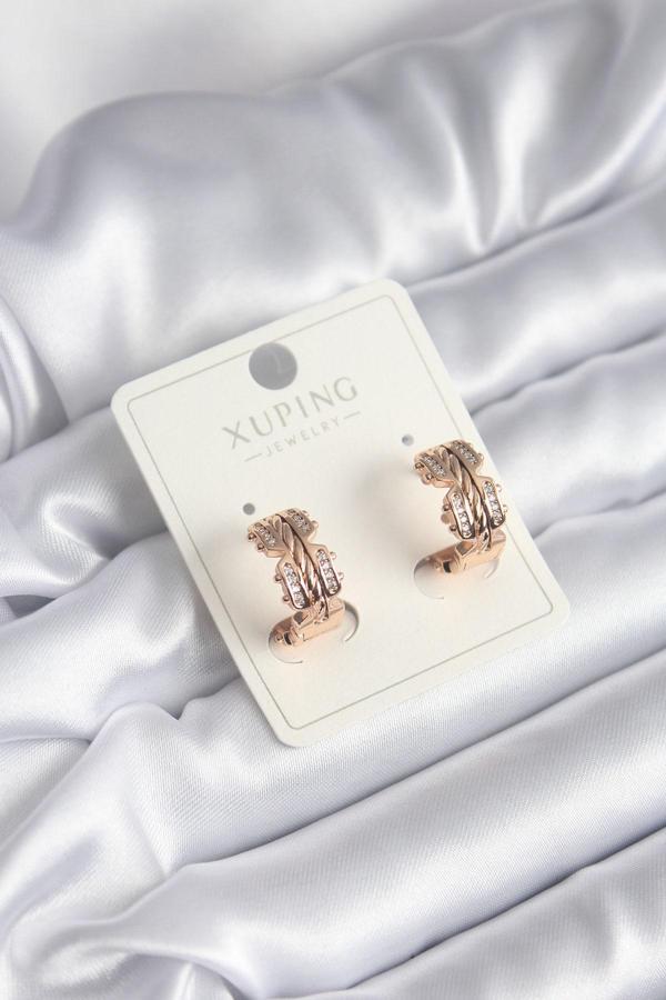 Xuping Model Zirkon Taşlı Halka Kadın Küpe - TJ-BKP8322 - Image 1