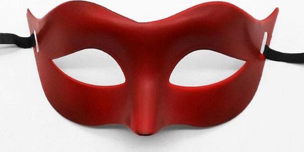 Kırmızı Renk Masquerade Kostüm Partisi Venedik Balo Maskesi - Image 1