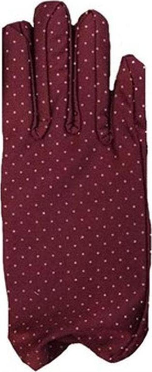 Bordo Renk Puanlı Çocuk Eldiveni - Image 1