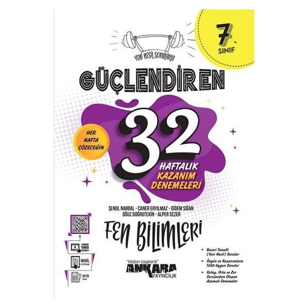 Ankara Yayıncılık 7. Sınıf Fen Bilimleri Güçlendiren 32 Haftalık Kazanım Denemeleri Ankara Yayıncılık - Ankara Yayıncılık - Image 1