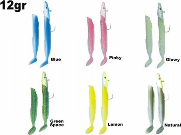Fujin Salt Eel 10cm 12gr x2 Silikon Yem, 032 Blue - Image 1