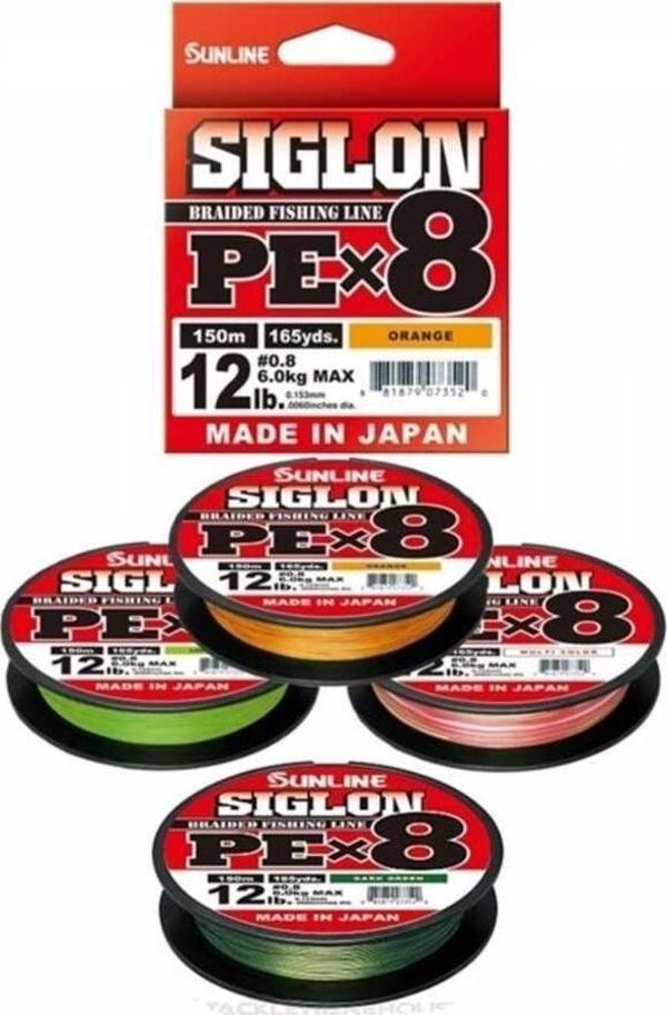 Sunline Siglon PE x 8 Dark Green 300mt İp Misina, PE 4: 0.342 mm - Image 1