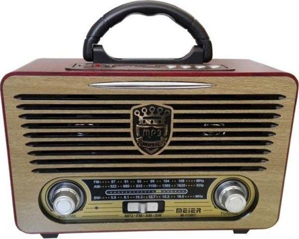 Meier M-115BT USB/SD Bluetooth Şarjlı Nostaljik Radyo - Image 1