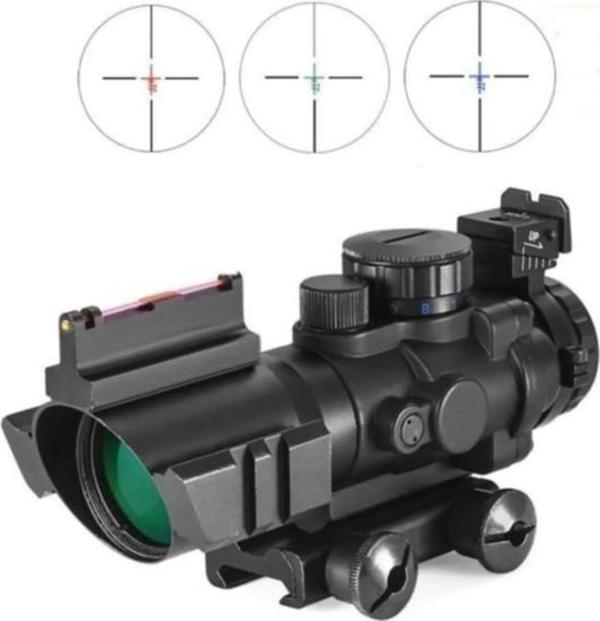 Spike 4X32 Kırmızı Işıklı Tüfek Dürbünü 4X32 - Image 1