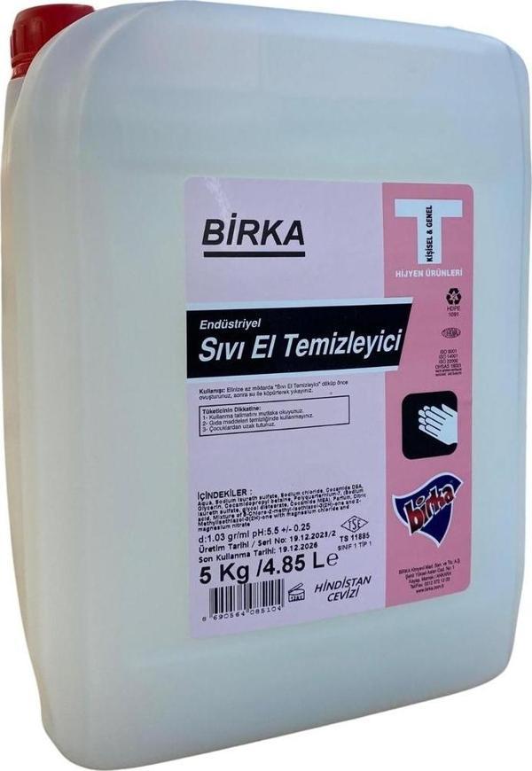 Birka Endüstriyel Sıvı El Sabunu (Hindistan Cevizli), 5 Kg. - Image 1