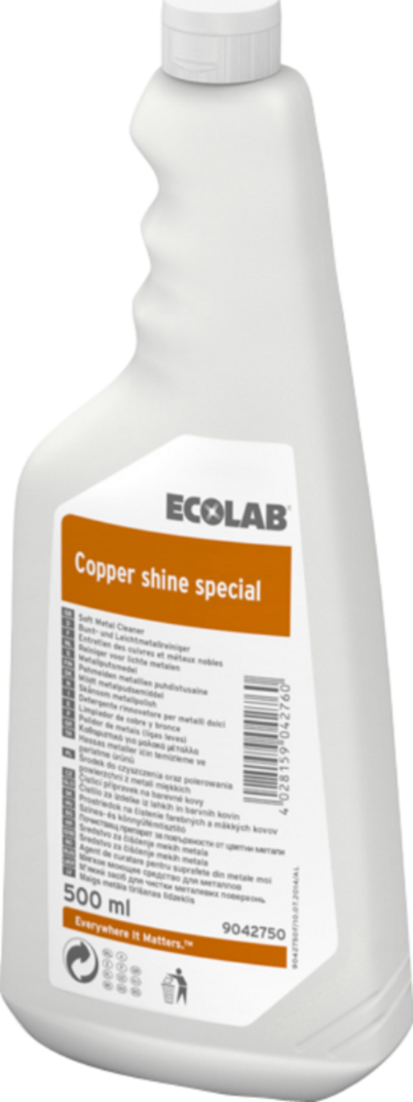 Ecolab Copper Shine Special Pirinç, Bakır, Bronz Ve Gümüşler İçin Parlatma Maddesi 500 Ml. (9042750) - Image 1