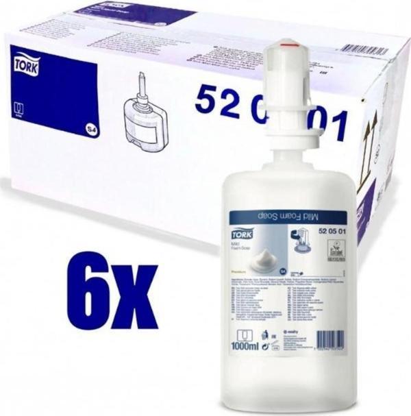 Tork Köpük Sabun Premium 1Litre x 6 Adet (520501) - Image 1