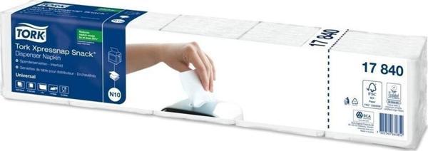 Tork Xpressnap Snack® Beyaz Dispenser Peçete 40 Paket x 225 Yaprak (17840) - Image 1