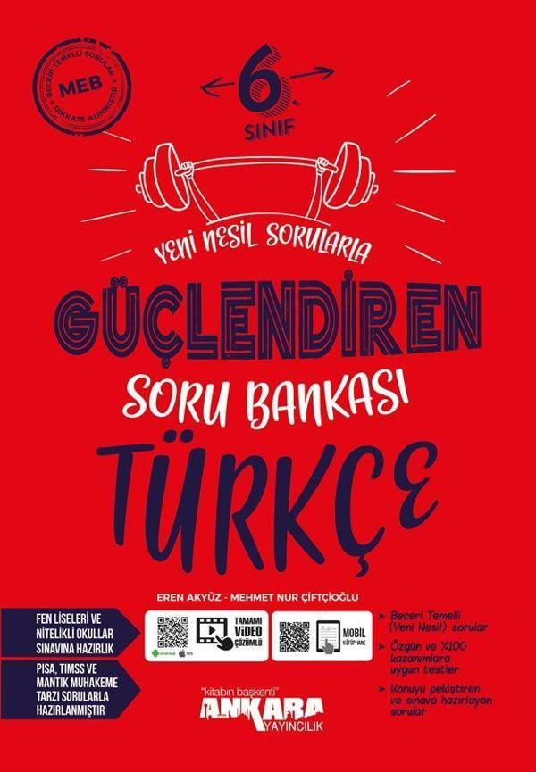 Ankara Yayıncılık 6. Sınıf Türkçe Güçlendiren Soru Bankası - Ankara Yayıncılık - Image 1
