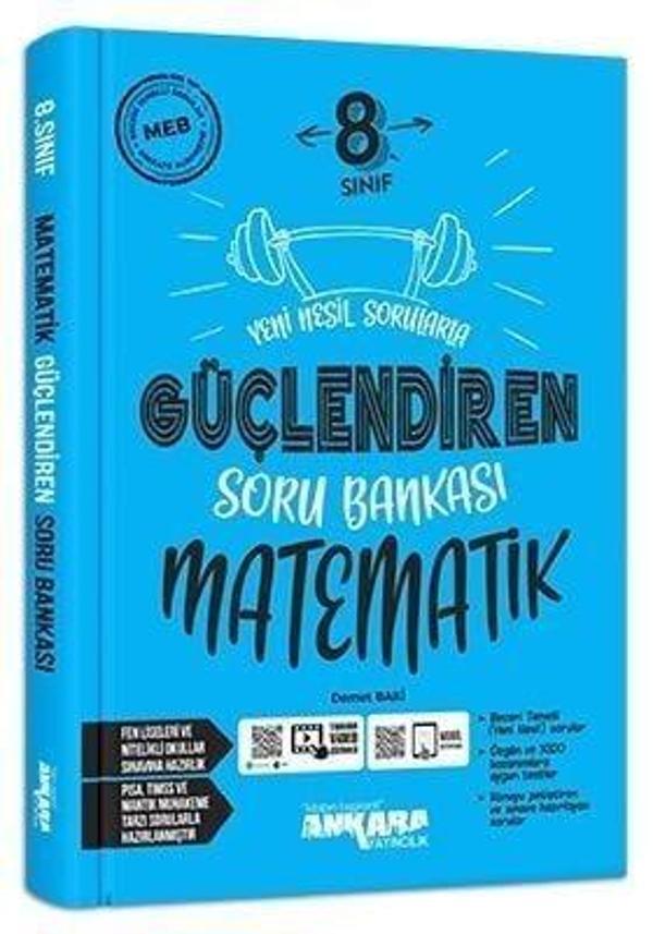 Ankara Yayıncılık 8. Sınıf Matematik Güçlendiren Soru Bankası - Ankara Yayıncılık - Image 1