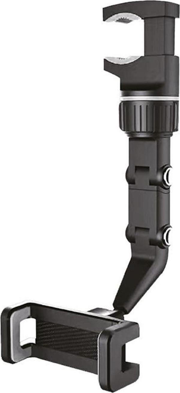 LinkTech H765 Dikiz Aynası Araç İçi Telefon Tutucu Siyah - Image 1