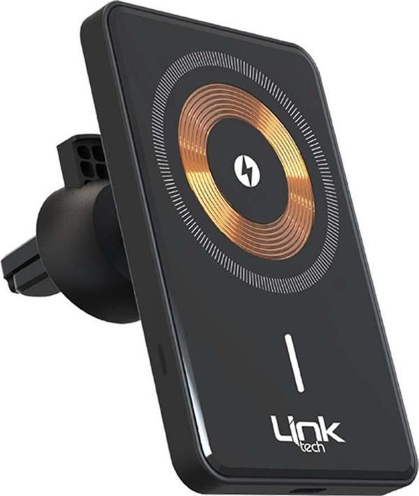 LinkTech W517 Magsafe Uyumlu 15W Kablosuz Şarj Araç İçi Telefon Tutucu - Image 1