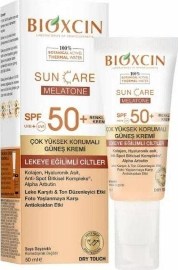 Bioxcin Sun Care Lekeli Ciltler için Güneş Kremi SPF 50+ 50 ml - Renkli - Image 1