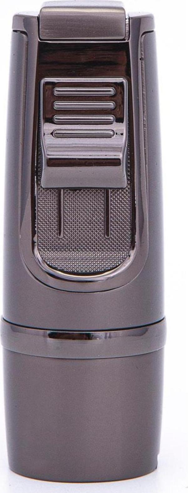 Parmida 3 Torch Pürmüz Gunmetal Metal Puro Çakmağı - Image 1