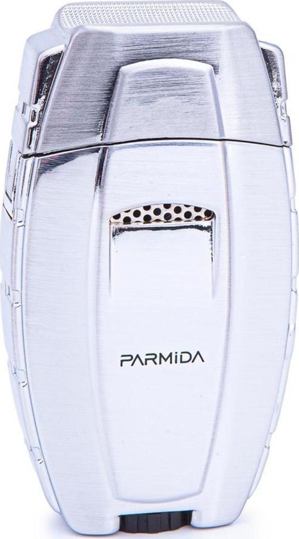 Parmida Çift Torch Pürmüz Gümüş Metal Puro Çakmağı - Image 1