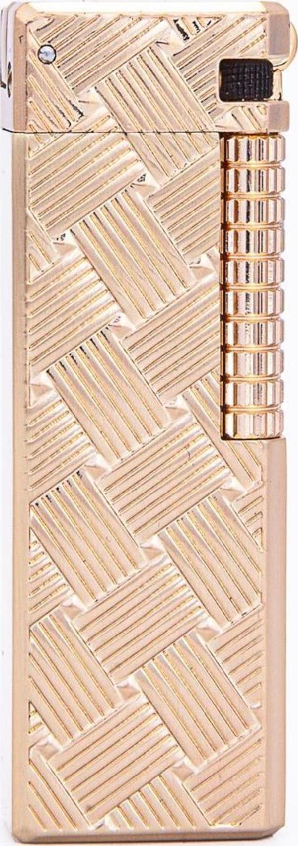 Parmida Gold Düz İşlemeli Soft Flame Metal Çakmak - Image 1