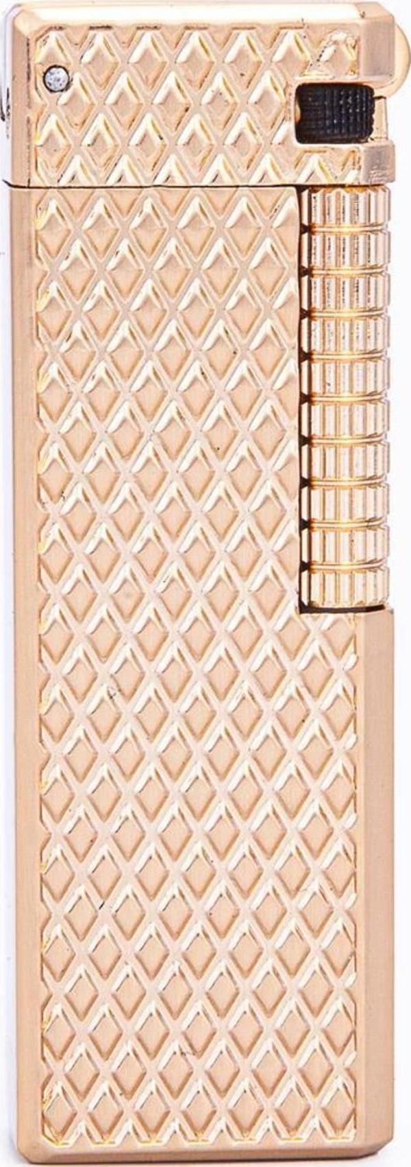Parmida Gold İşlemeli Soft Flame Metal Çakmak - Image 1