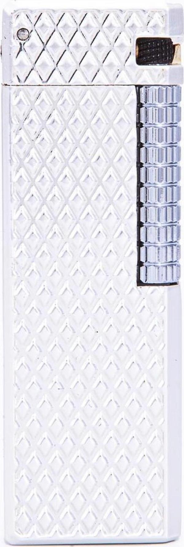 Parmida Gümüş İşlemeli Soft Flame Metal Çakmak - Image 1
