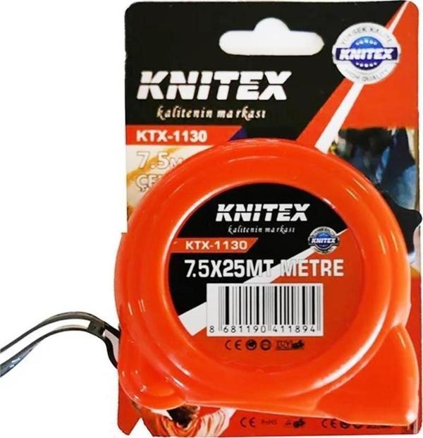 Knitex Turuncu Şerit Metre 7.5 Mt x 25 Mm KTX-1130 - Image 1
