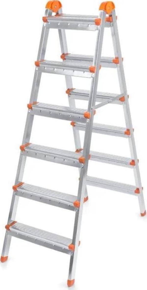 Doğrular Perilla 6+6 Çift Çıkışlı Katlanır Metal Merdiven MCG12506 - Image 1