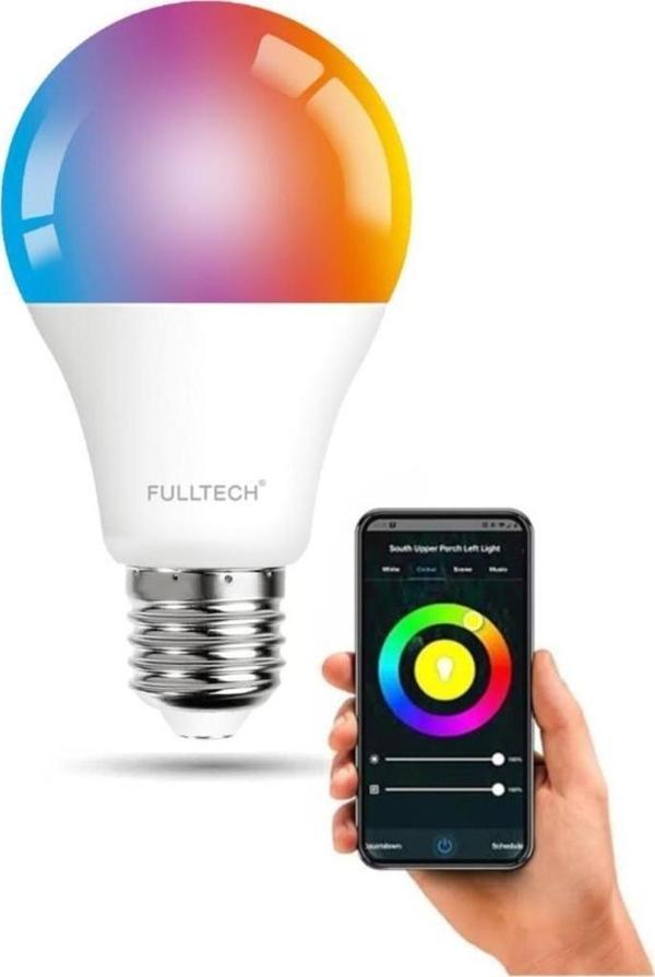 Fulltech Akıllı Rgb Led Lamba Ampul 9w  800 Lümen Wifi Tuya Destekli - Image 1
