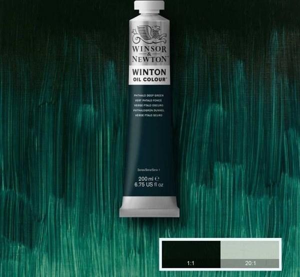 Winsor & Newton Winton Yağlı Boya 200 ml. 048 Phthalo Deep Green - Image 1