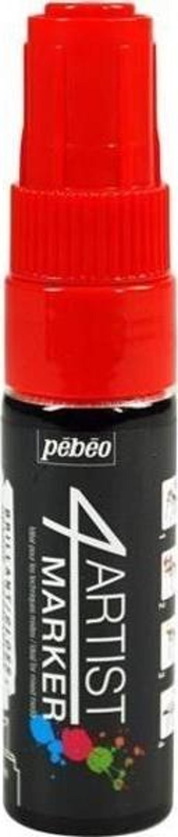 Pebeo 4Artist Oil Marker Yağlıboya Kalemi 8mm Kesik Uç RED - Image 1
