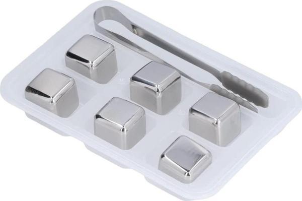 6 lı Çelik Metal Kaplama Soğutma Buz Küpü - Image 1