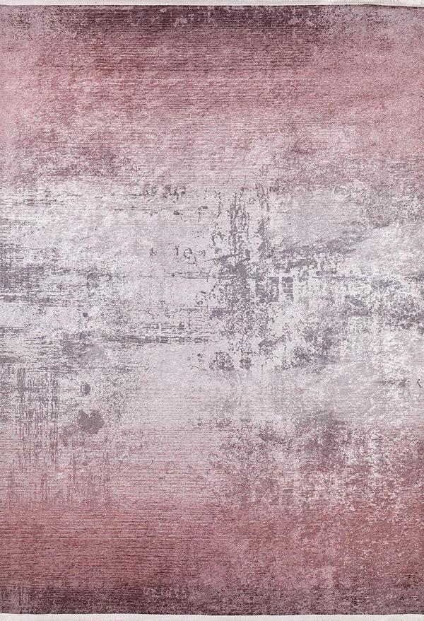 Modern Pembe Dijital Baskı Hipoalerjenik Kaymaz Taban Halı Yolluk HA146  - Image 1