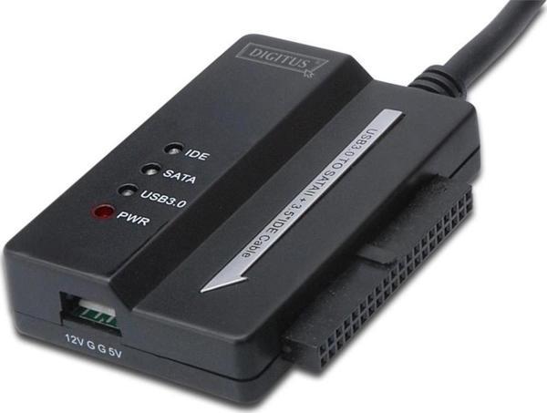 Digitus USB 3.0 &lt;-&gt; IDE ve Serial ATA I (SATA I) Adaptörü, Güç Adaptörlü - Image 1