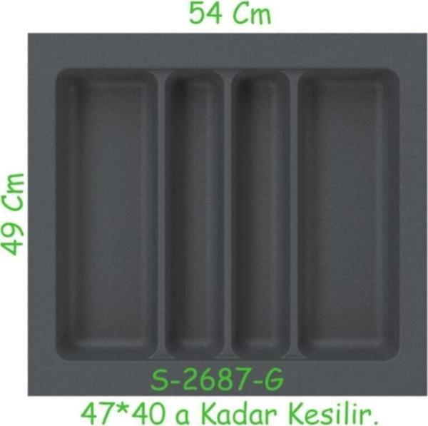 Plastik Kepçelik 60 cm - Antrasit - Image 1