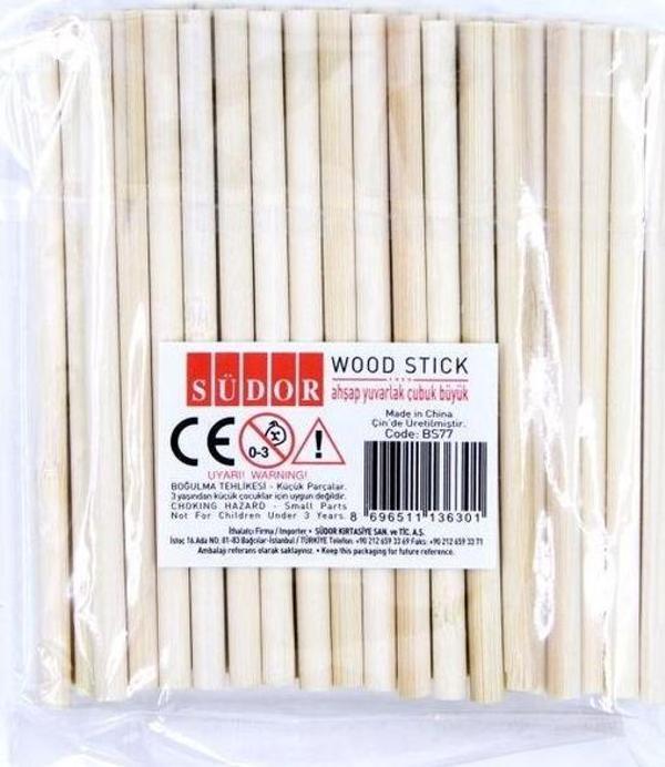 Südor Ahşap Yuvarlak Çubuk Büyük - Image 1