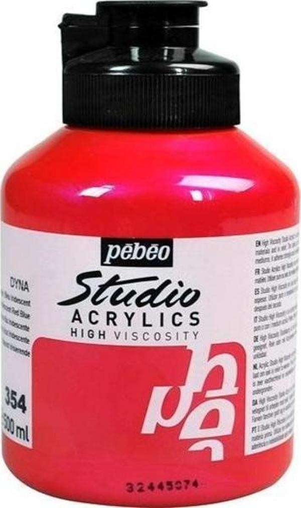Pebeo Studio Akrilik Boya 500 ml 354 Iridescent Red Blue - Image 1