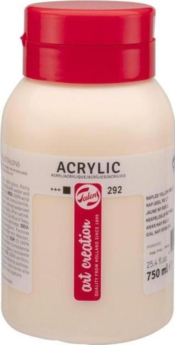 Talens Art Creation Akrilik Boya 750 ml. 292 Naplea Yellow Red Light - Image 1