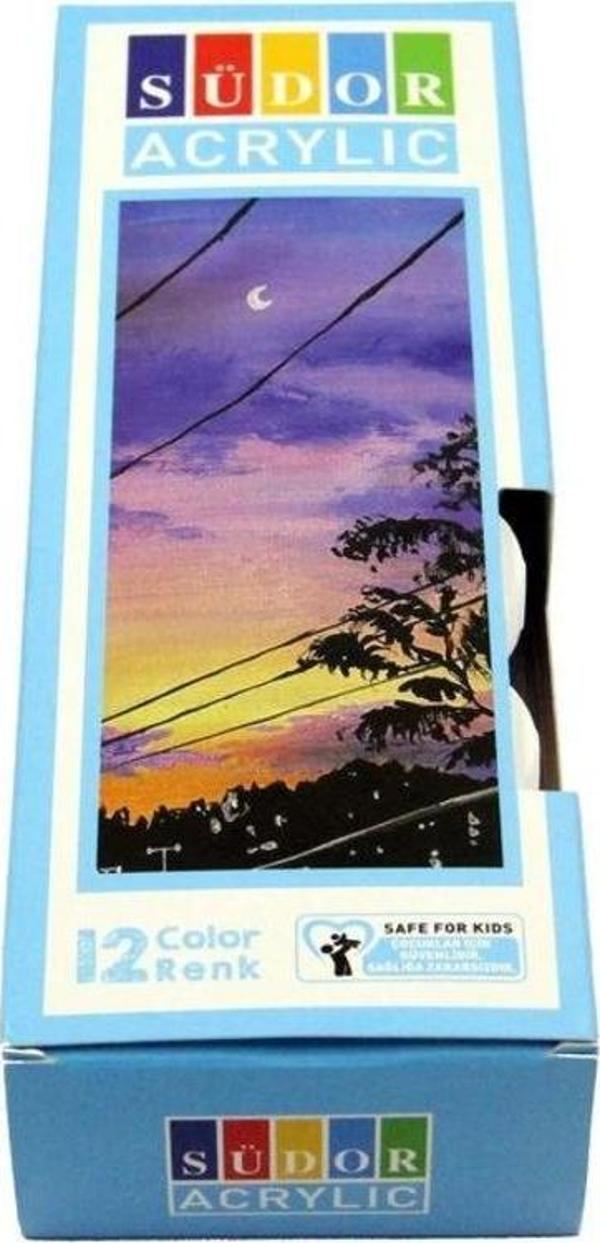 Südor Akrilik Boya 12 Renk x 20 ml - Image 1