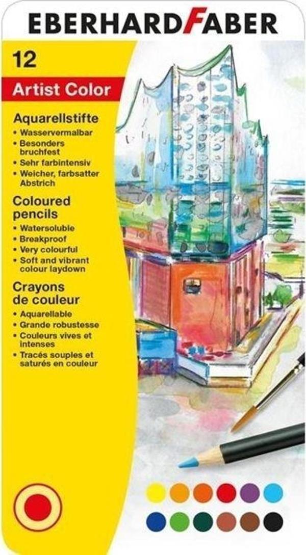 Eberhard Faber Artist Color Aquarel Suluboya Kalemi 12 Renk - Image 1