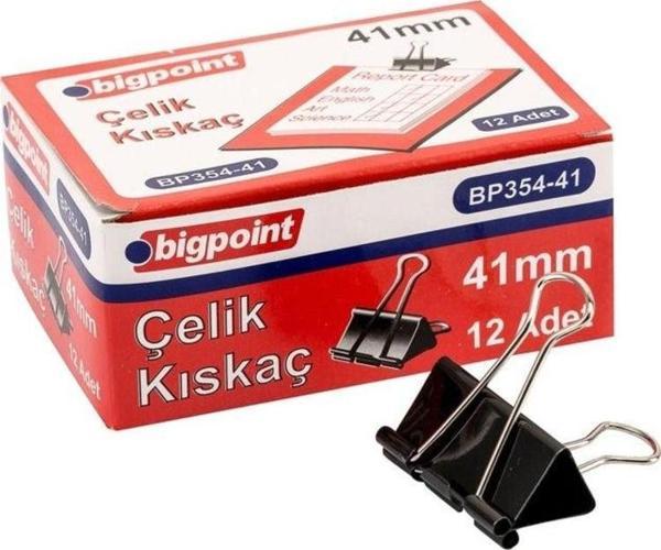 Bigpoint Çelik Kıskaç 41 mm 12'li Kutu - Image 1