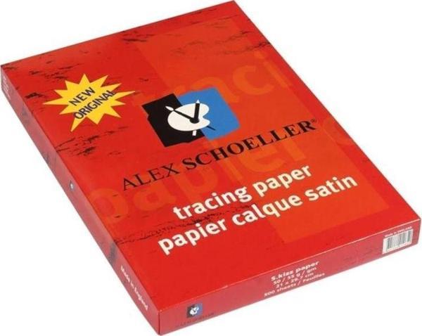 Alex Schoeller Eskiz Kağıdı 50/55 gr. 35x50 cm. 500'lü Paket - Image 1