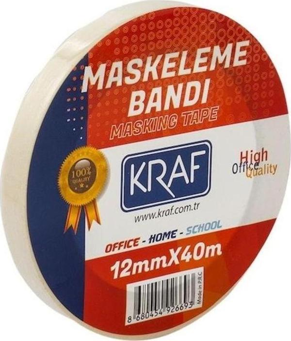 Kraf Maskeleme Bandı 12 mm x 40 mt. - Image 1