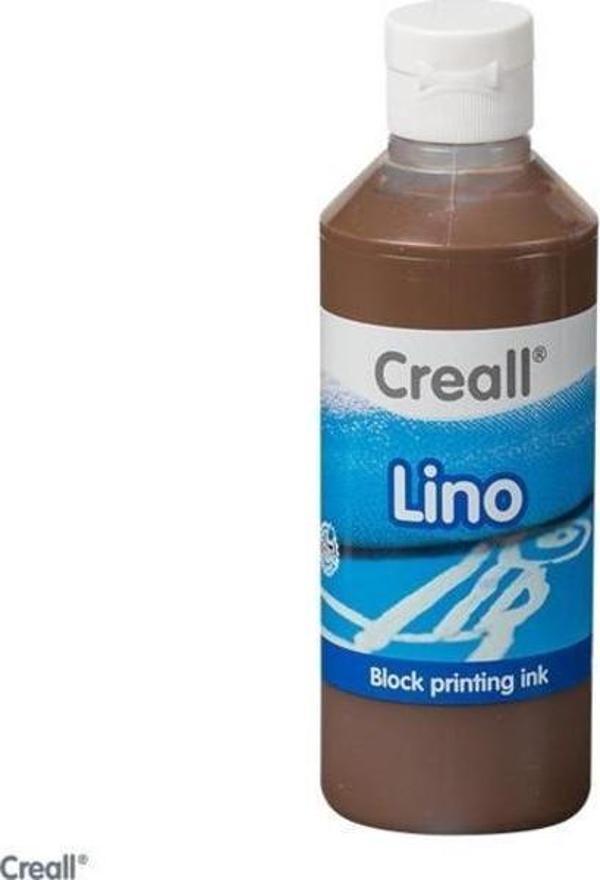 Creall Lino Blockprinting Ink Baskı Mürekkebi 250 ml. 08 Brown (Kahverengi) - Image 1