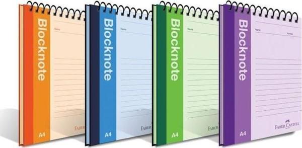 Faber-Castell Bloknot Canlı Renk A4 80 yp. Düz - Image 1