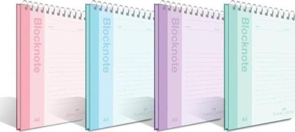 Faber-Castell Bloknot Pastel Renk A4 80 yp. Düz - Image 1