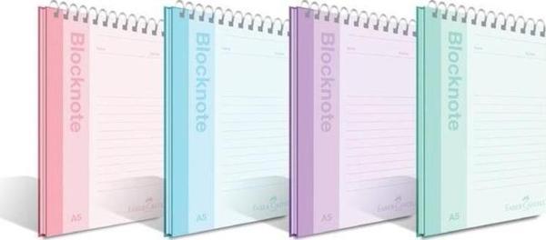 Faber-Castell Bloknot Pastel Renk A5 80 yp. Düz - Image 1