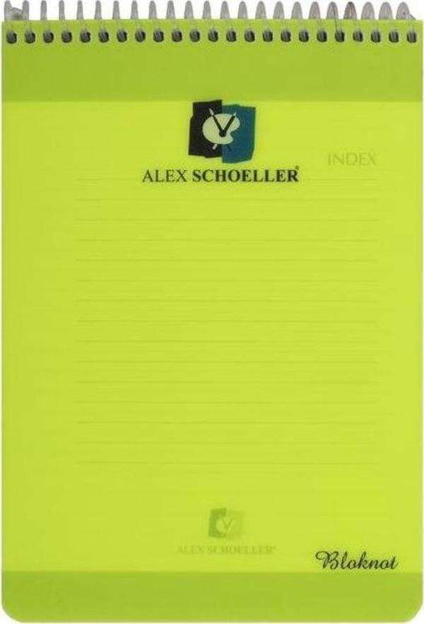 Alex Schoeller PP Kapak Bloknot A5 80 yp Çizgili - Image 1