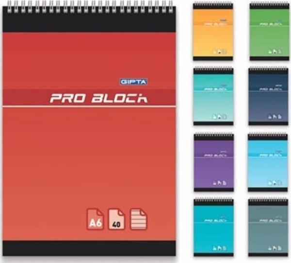 Gıpta Pro Block Spiralli Bloknot A5 40 yp Çizgili - Image 1