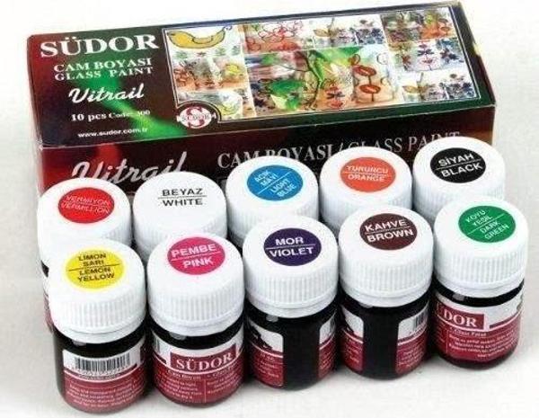 Südor Vitrail Cam Vitray Boyası 10 Renk x 25 ml. - Image 1