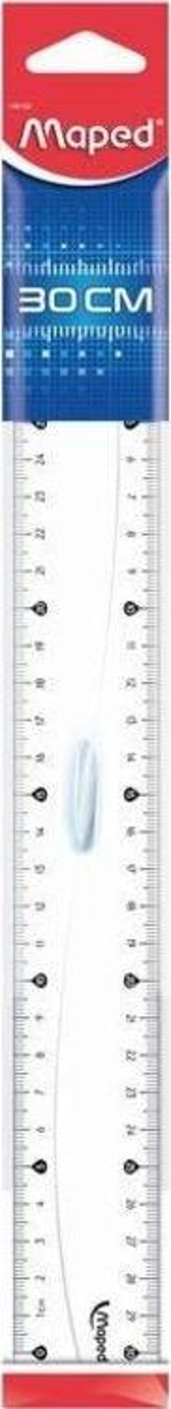 Maped Plastik Cetvel 30 cm Ortadan Tutmalı 146109 - Image 1