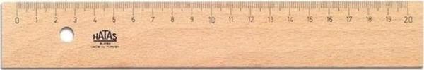 Hatas Tahta Cetvel 20 cm - Image 1