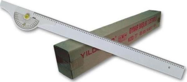 Yıldızlar Plastik Oynar Başlıklı T Cetveli 85 cm - Image 1